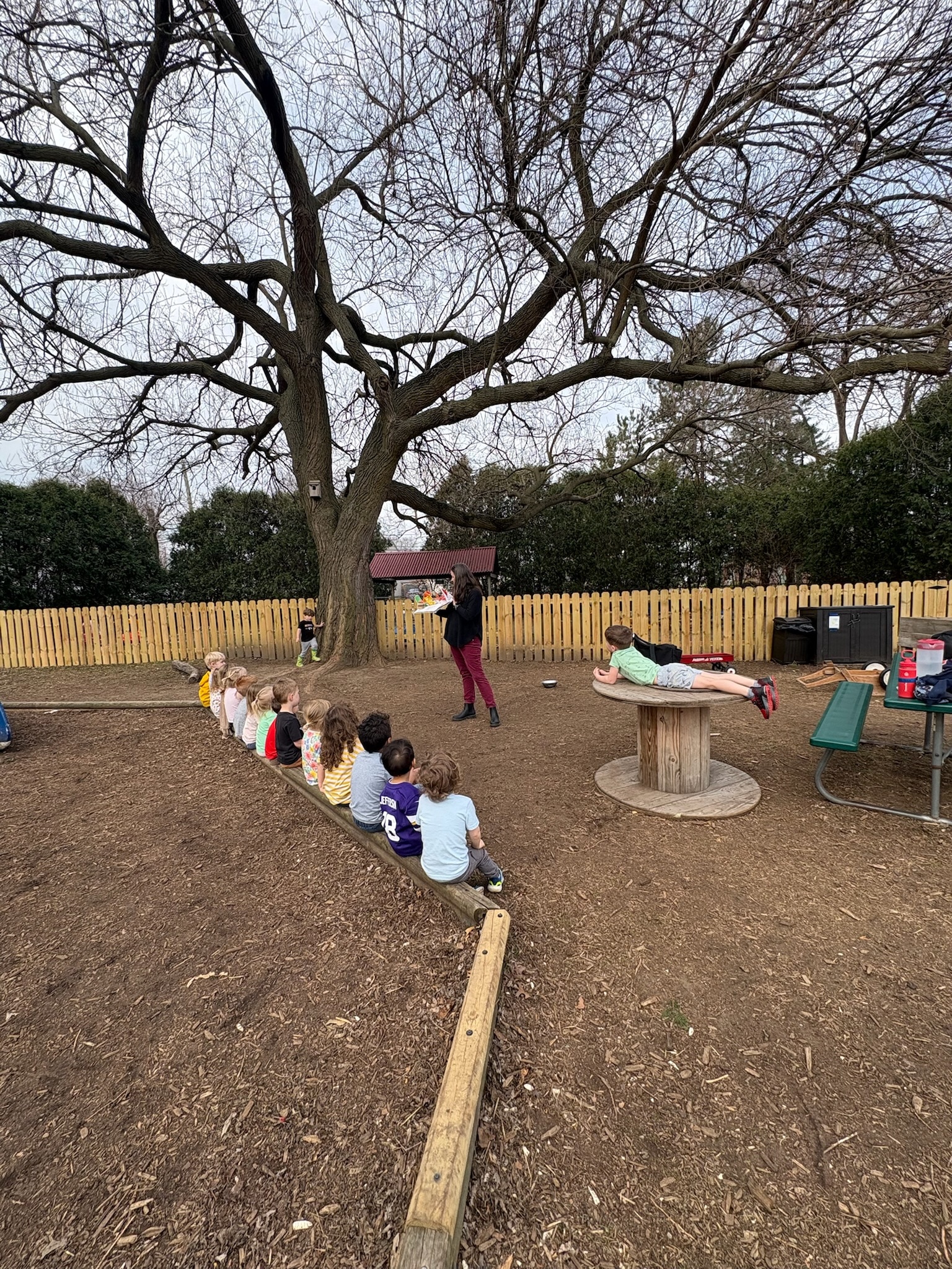Children exploring outdoors at Green Garden Clawson